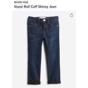 Revery Kids Stassi Roll Cuff Skinny Jean Girls Sz 5
